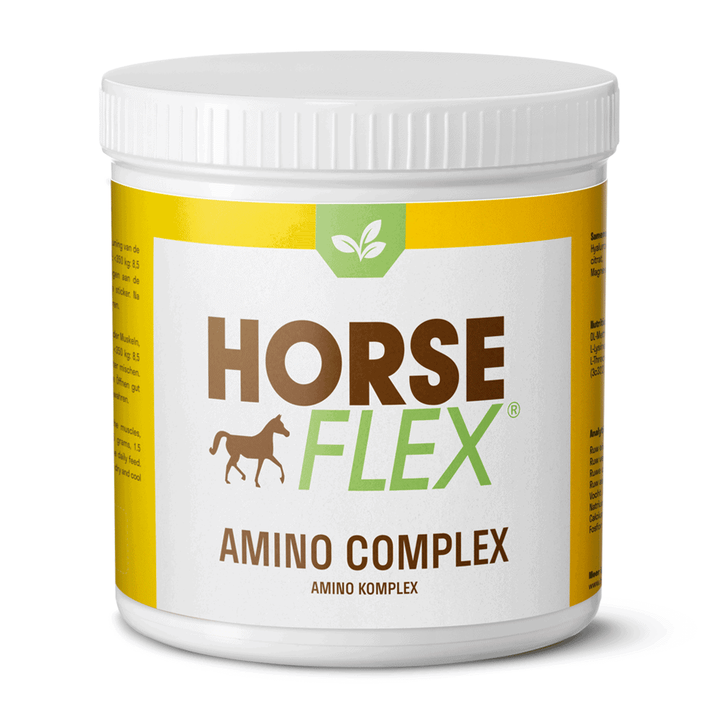 Amino Complex for horses Support muscles with 3 amino acids.